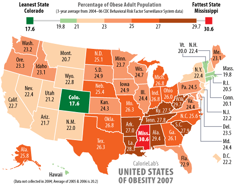 US Obesity Map 2007.gif